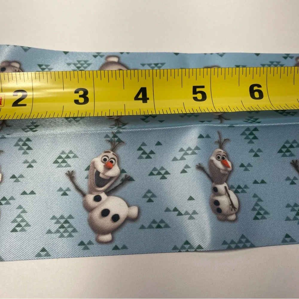 20 Disney Frozen Fancy Blanket Binding 4.75yd Dancing Olaf Fabric Strips Craft